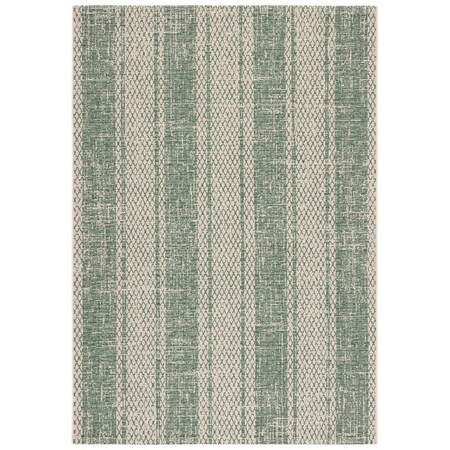 Safavieh 2 ft. x 3 ft.-7 in. Courtyard Rectangle Area Rug Beige & Dark Green CY6736-32212-2